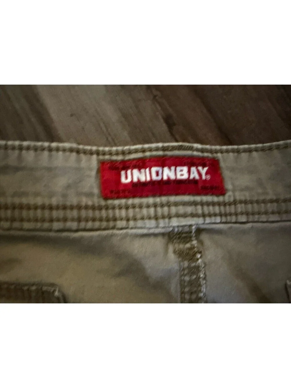Unionbay Mens Khaki Tan Cargo Shorts Sz 40 Utility Pockets